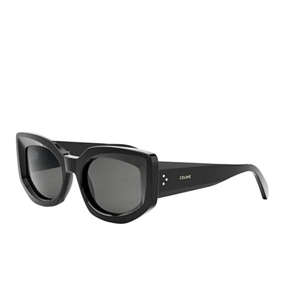 Celine NWT Bold Three Dots 54MM Butterfly Sunglasses in Black - Picture 1 of 12